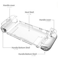 Odpinany kryształ PC przezroczyste etui na Nintendo przełącznik do Nintendo NS NX przypadki twarde jasne powrót obudowa Coque Ultra cienka torba 2